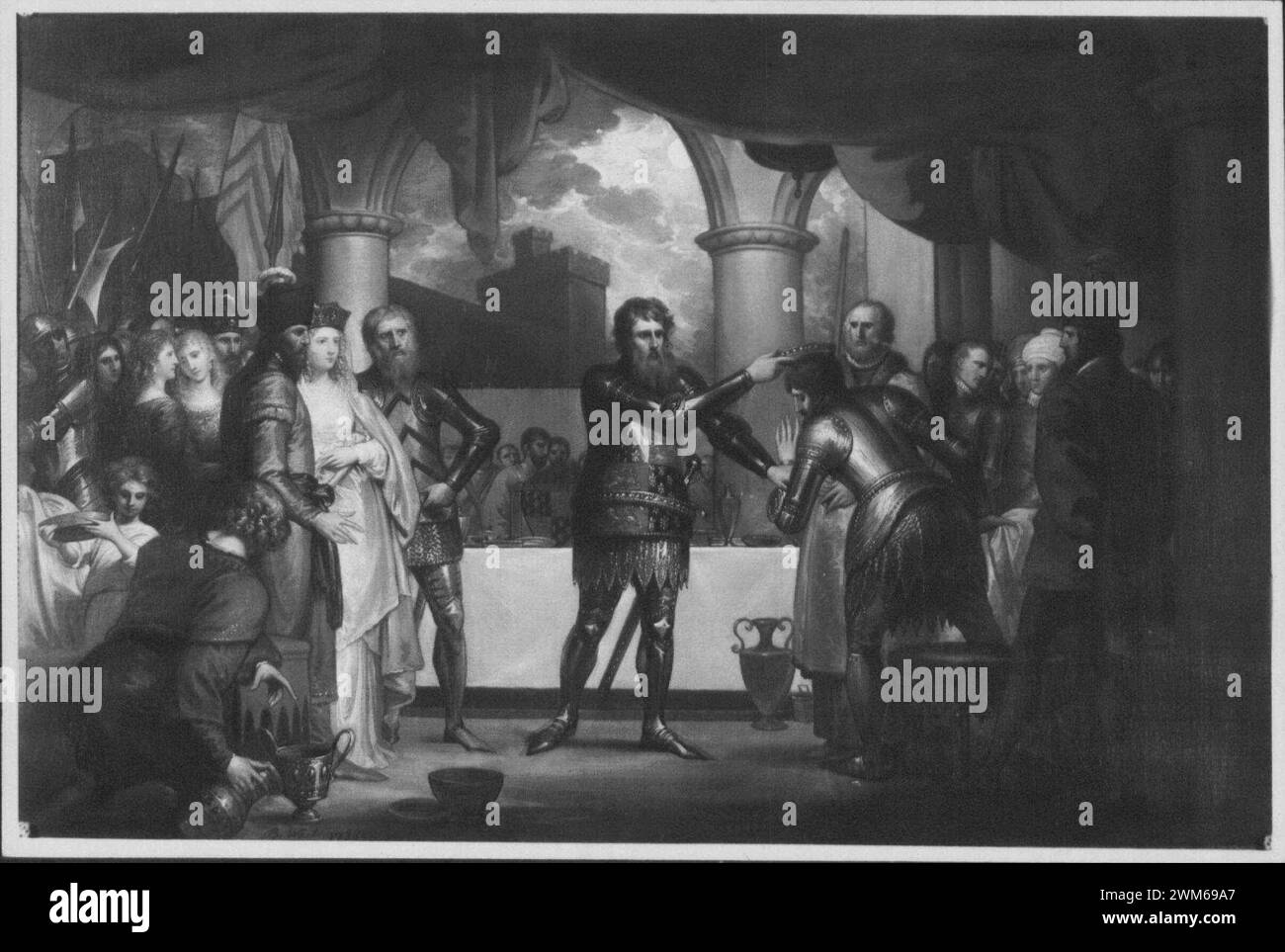 Benjamin West (1738-1820) - Edward III Entertaining his Prisoners Stock ...