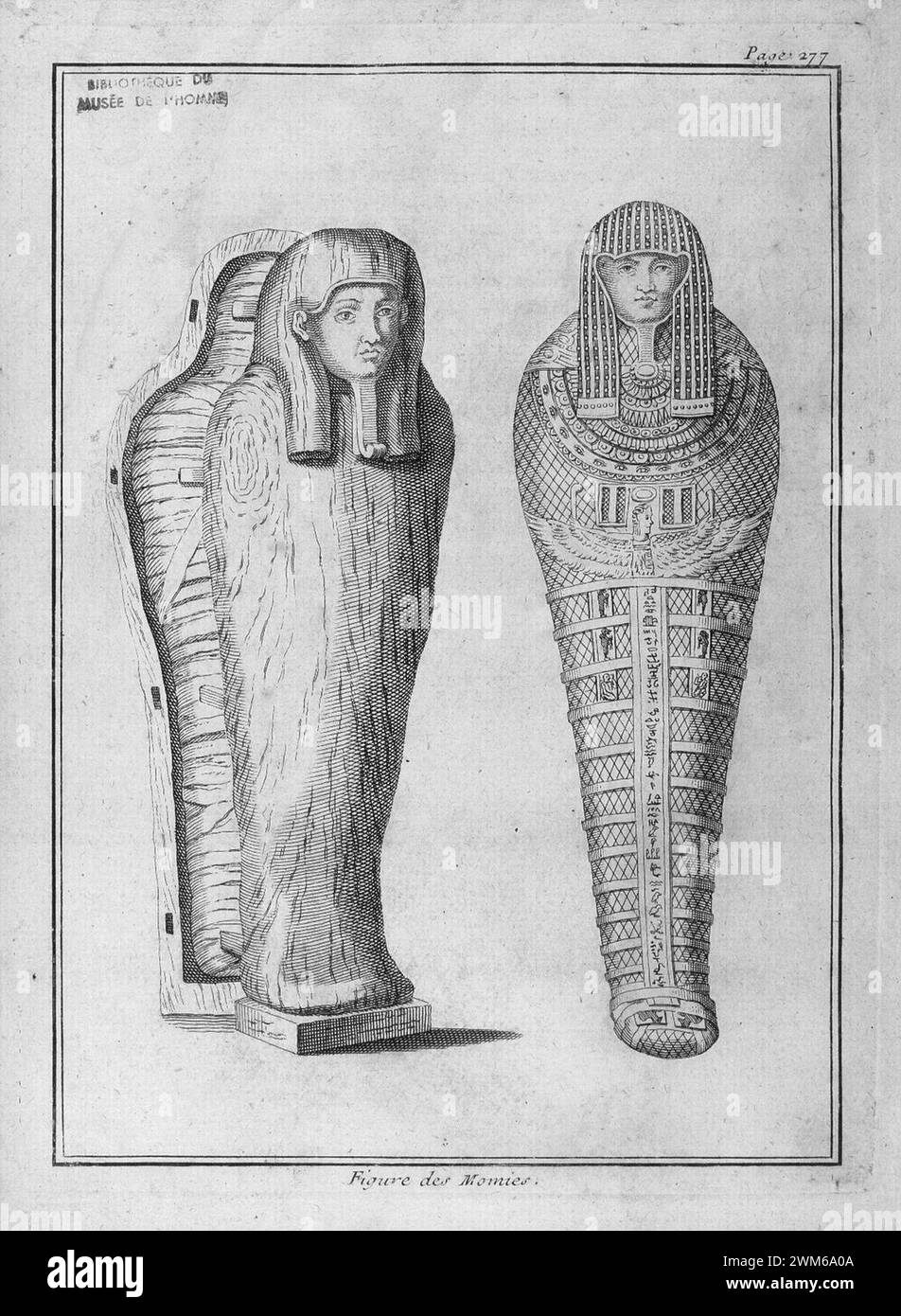 Benoît de Maillet Description de l'Egypte Sarcophagus Stock Photo Alamy