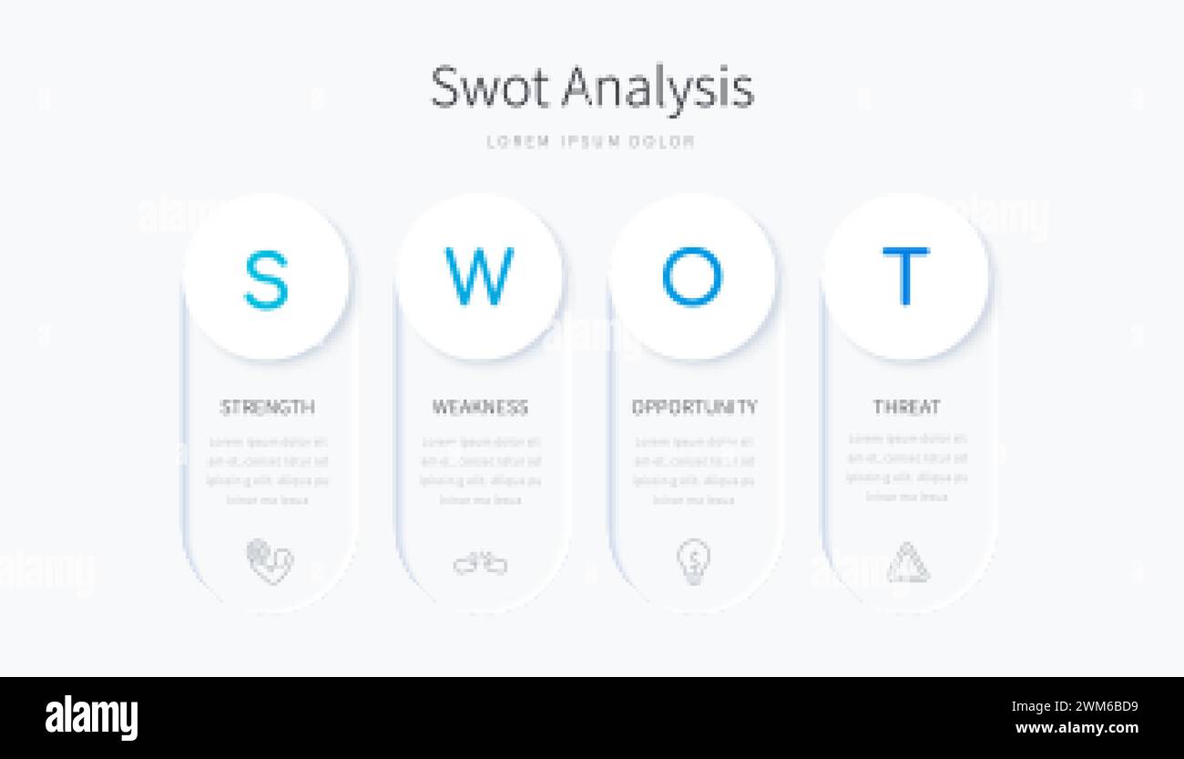 Swot analysis business template Stock Vector Images Alamy