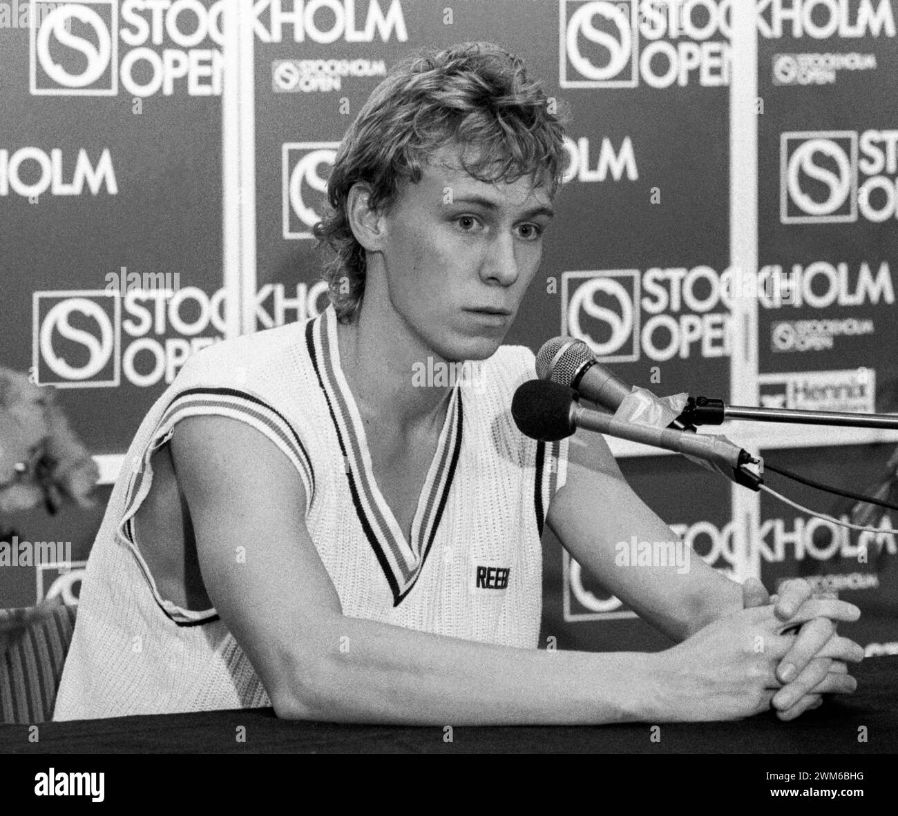 JONAS SVENSSON tennis player Sweden after lost in final against Stefan