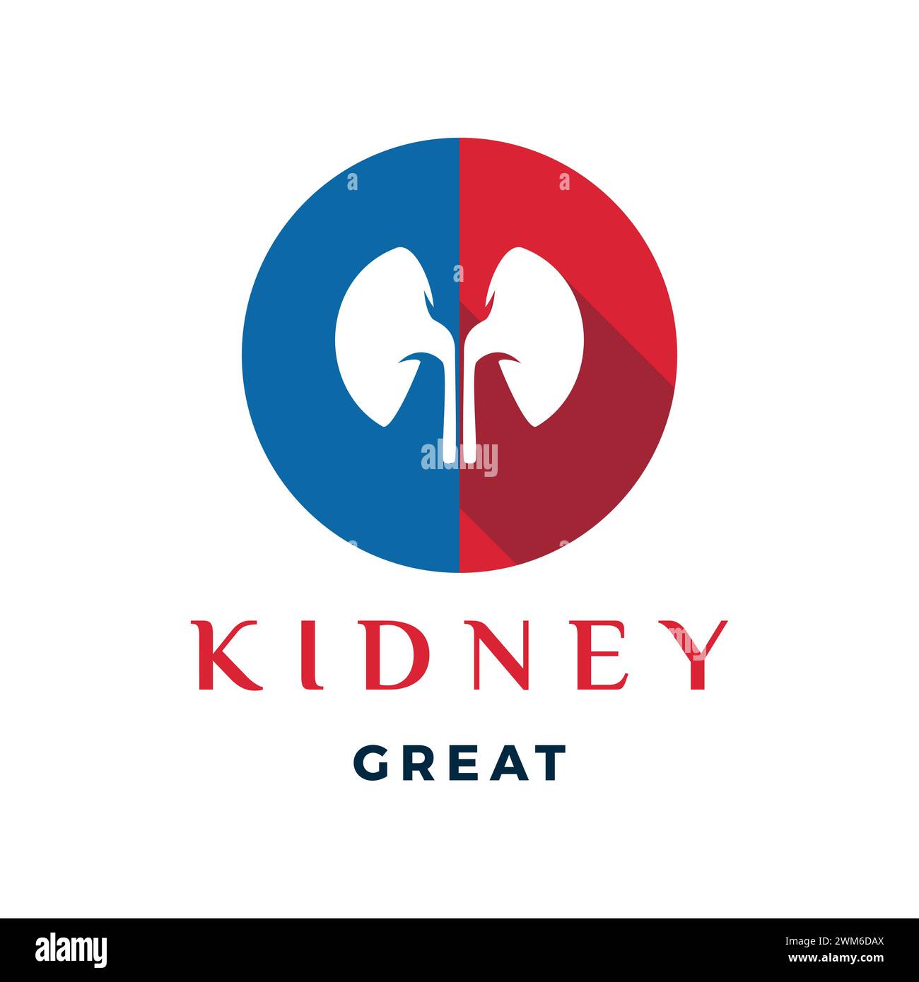 Kidney Icon Logo Design Template Stock Vector