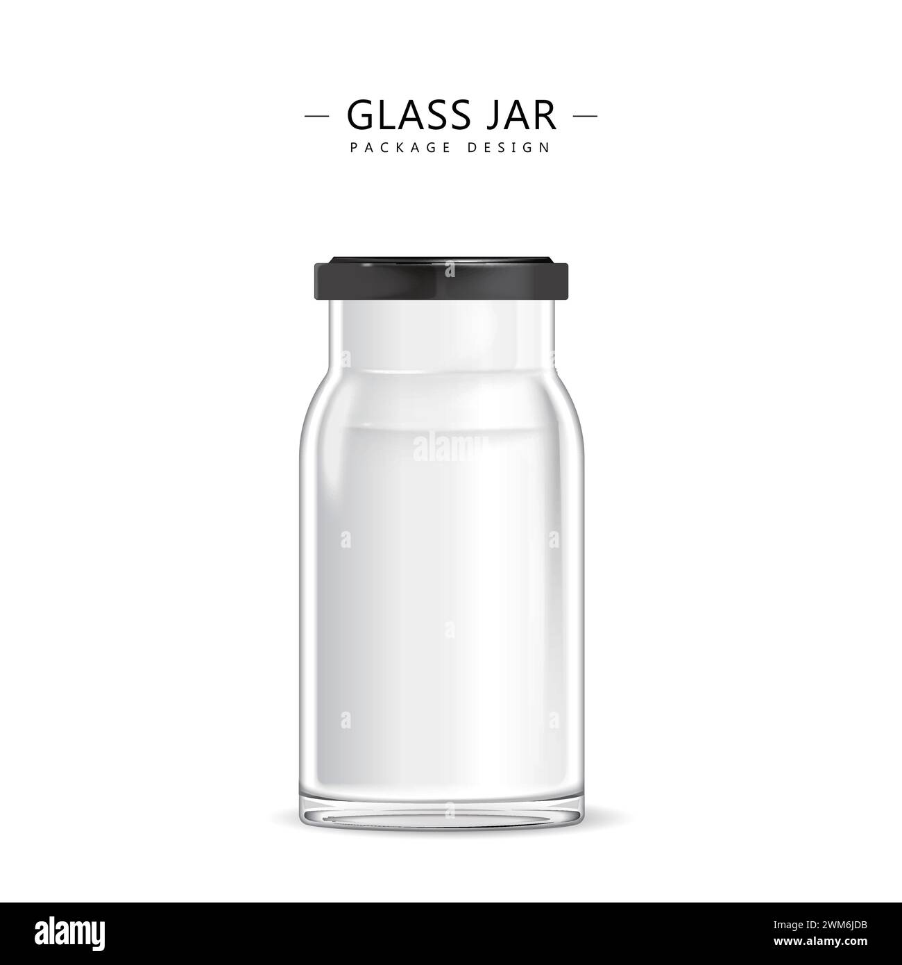 Empty glass jar template Stock Vector Image & Art Alamy