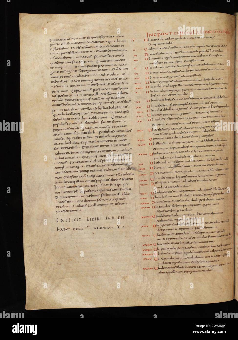 Cod. 4, f. 67v – Biblia latina (Vulgata, Part 2 Solomon to Apocalypse (incomplete). Stock Photo