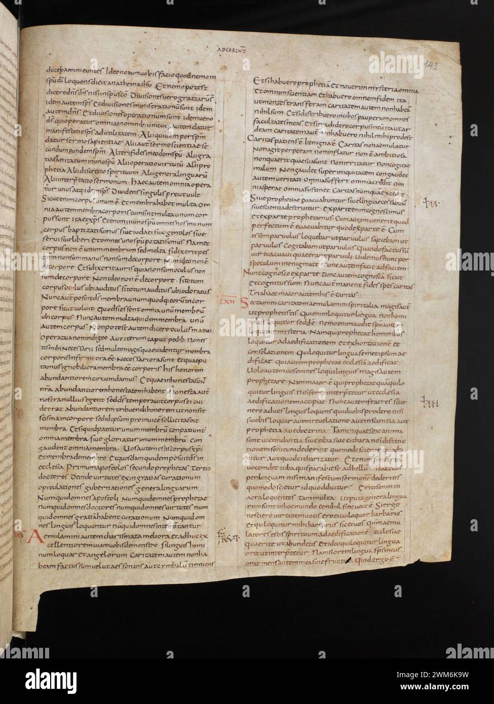 Incomplete Latin Scroll Cod. 4, f. 143r – Biblia latina (Vulgata, Part 2 Solomon to Apocalypse ...
