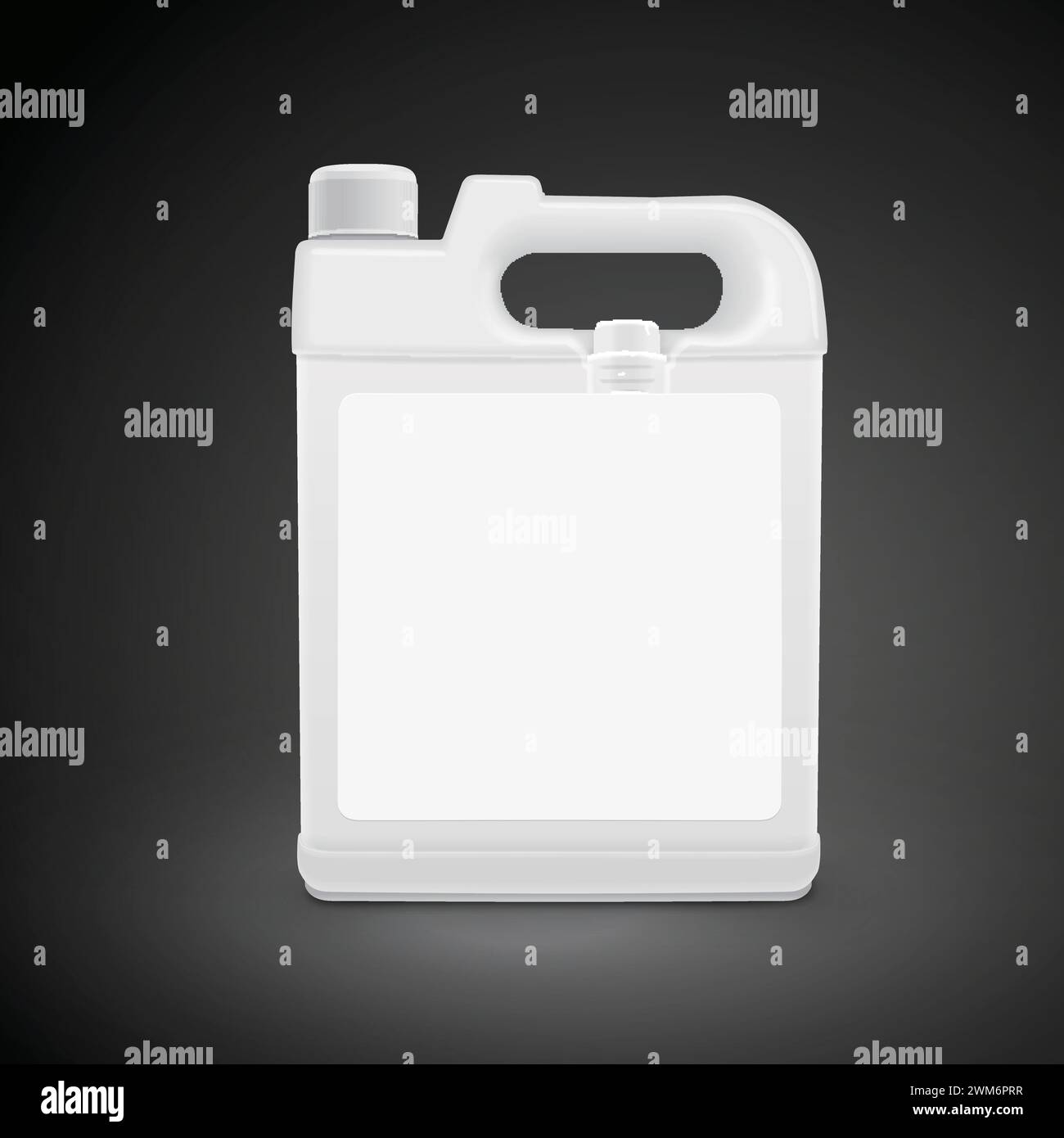 machine oil canister isolated on black background. 3D illustration