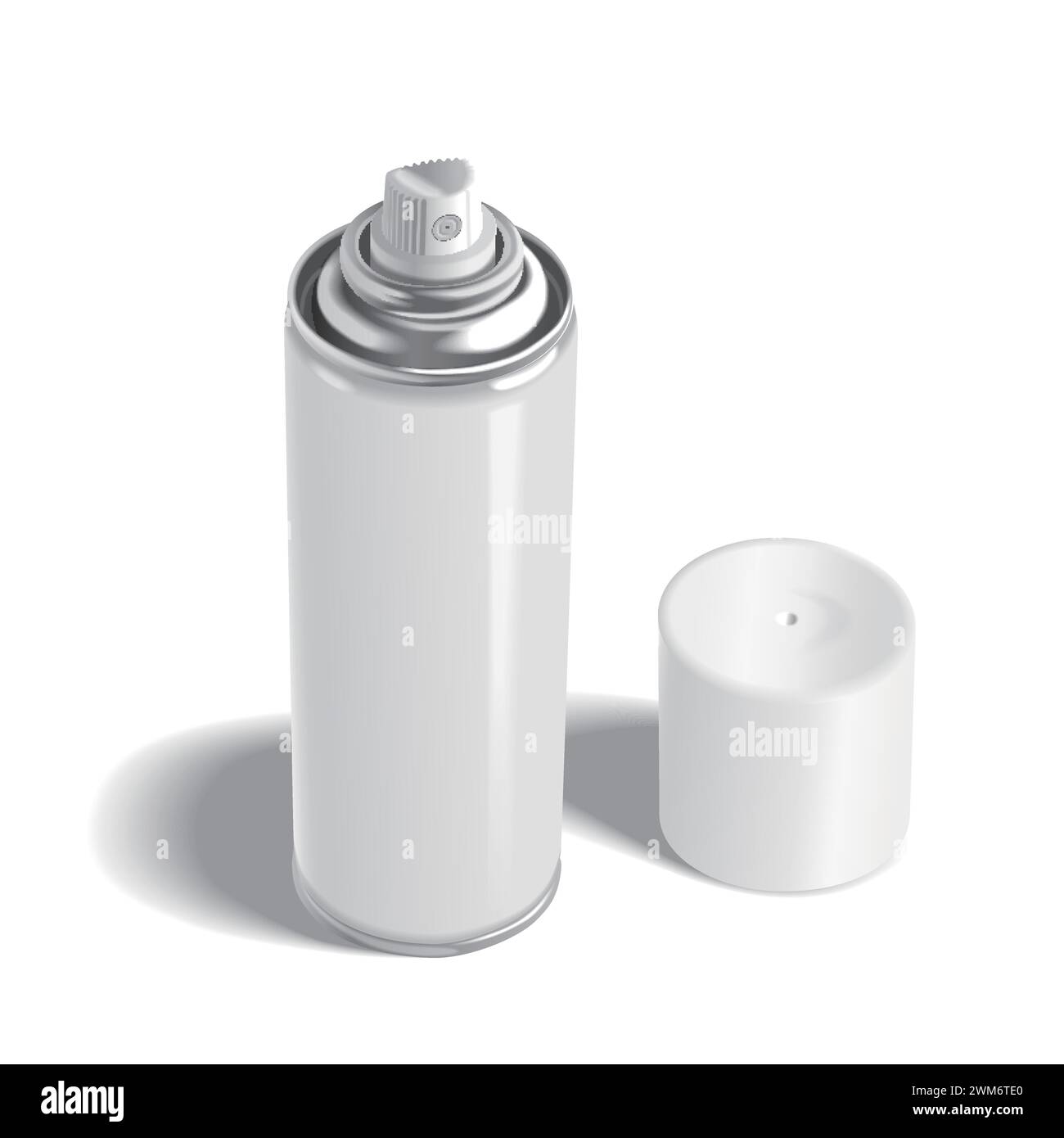 blank aerosol can isolated on white background Stock Vector Image & Art