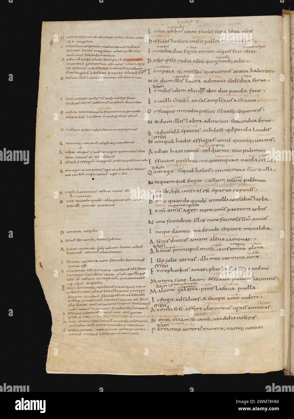 Cod. 167, f. 9v – Vergilius Bucolica, Georgica, Aeneis - Scholia ...