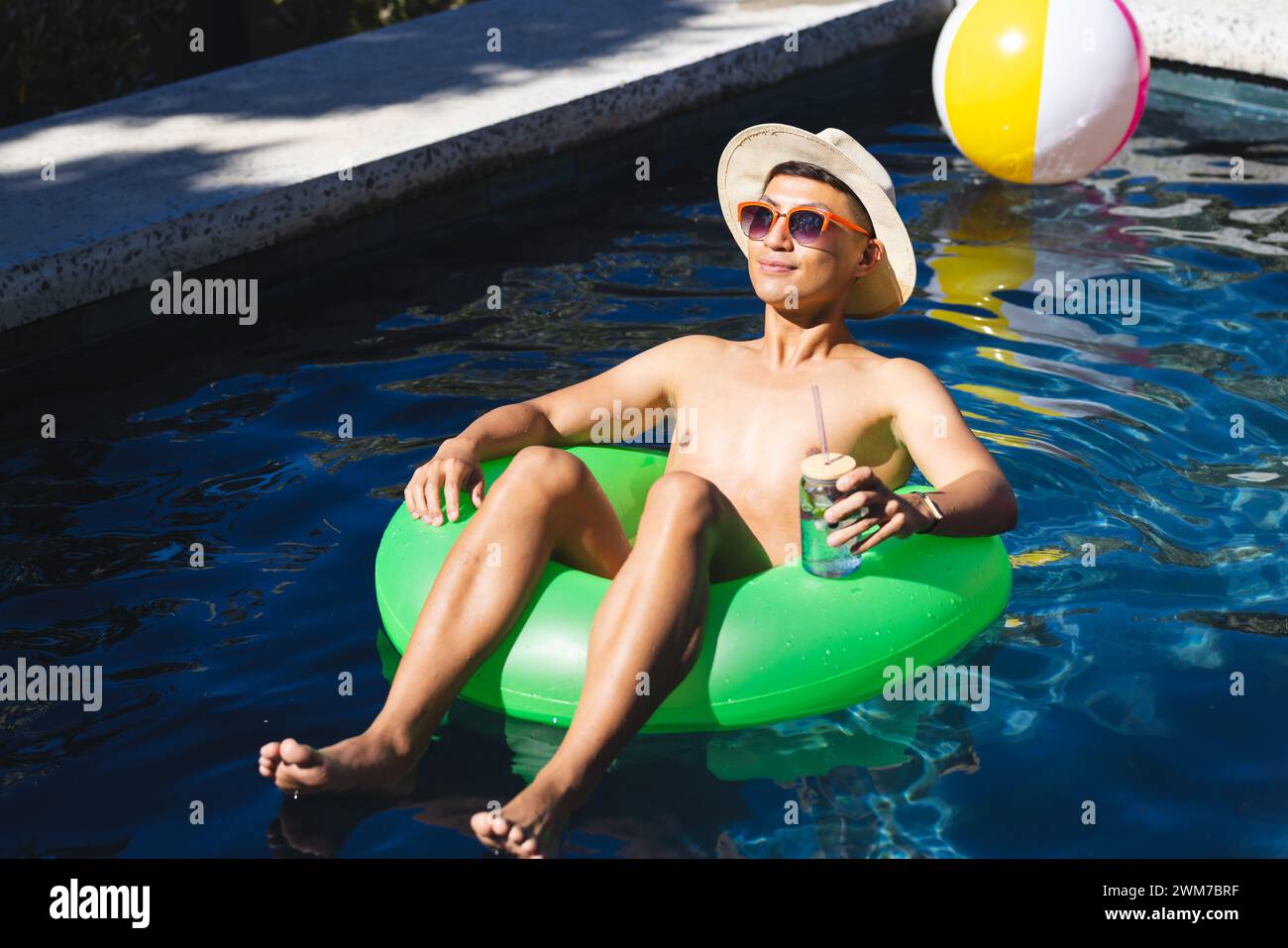Asian swimming pool man hi-res stock photography and images - Alamy