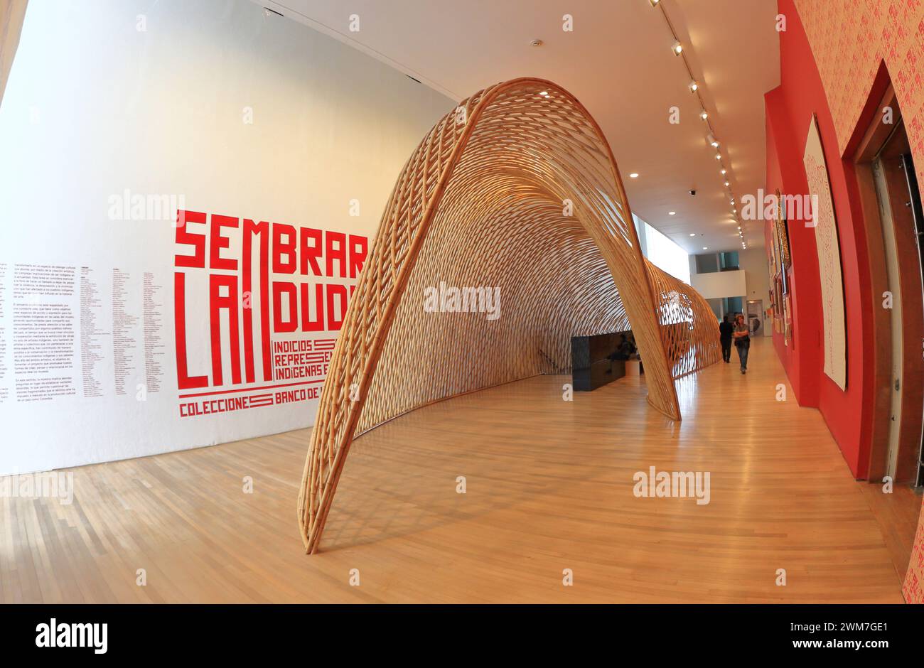 Bogota-Colombia- 10-01-2024 An exhibition at the Miguel Urrutia art