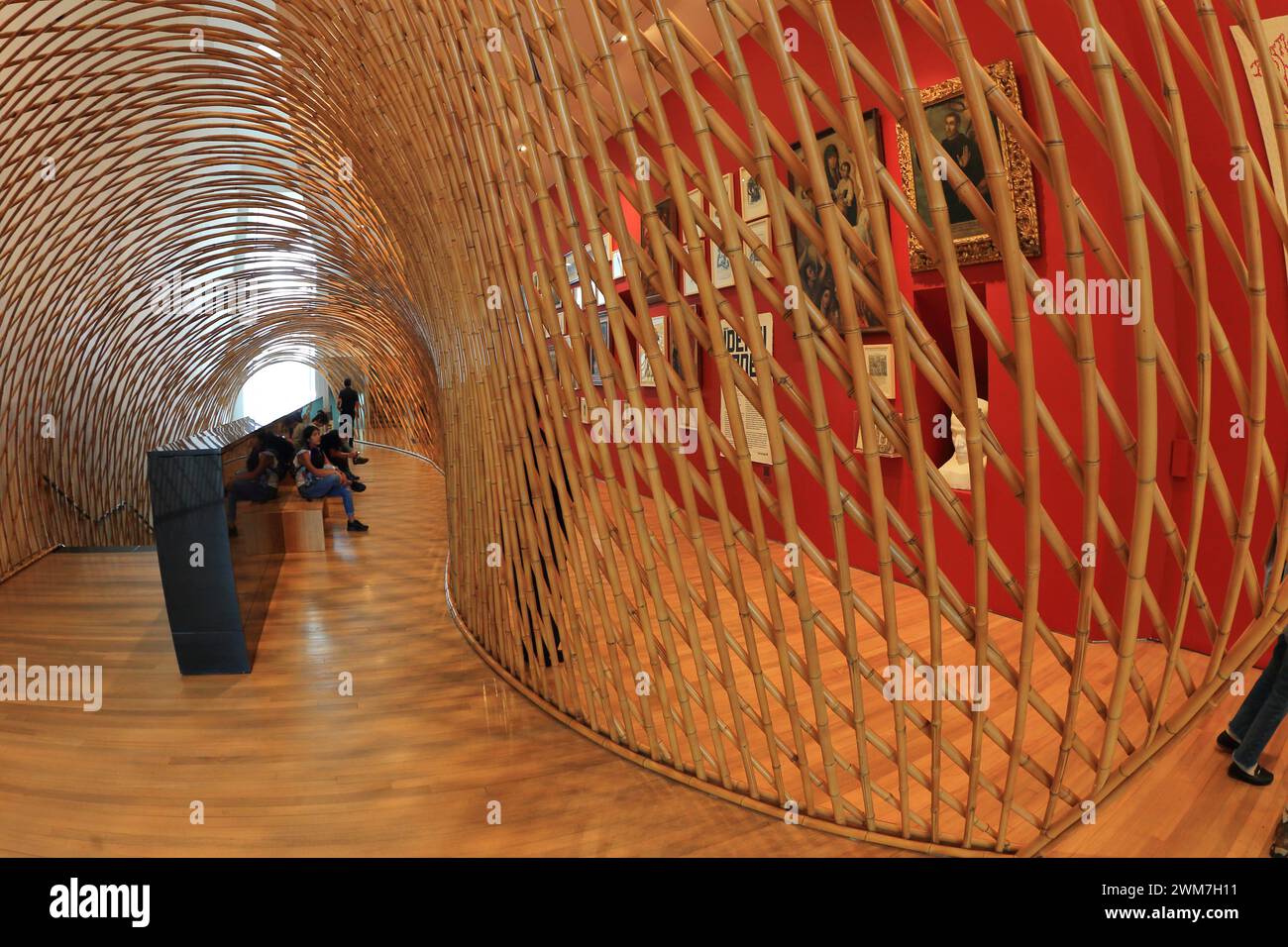 Bogota-Colombia- 10-01-2024 An exhibition at the Miguel Urrutia art