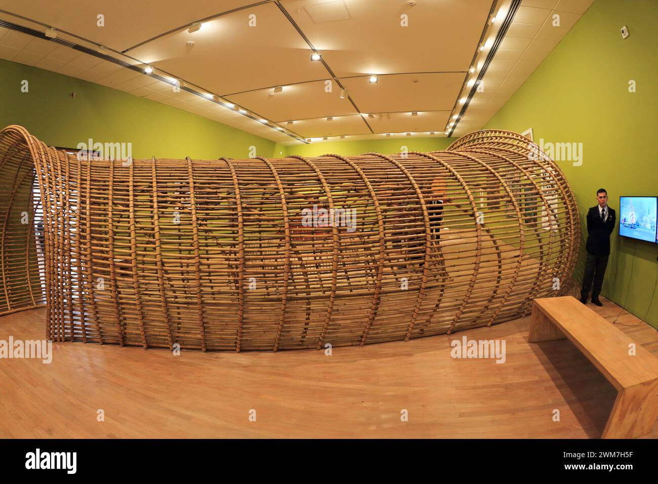 Bogota-Colombia- 10-01-2024 An exhibition at the Miguel Urrutia art