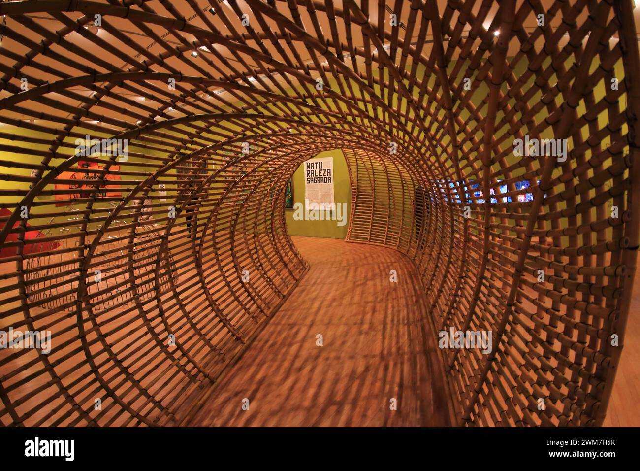 Bogota-Colombia- 10-01-2024 An exhibition at the Miguel Urrutia art