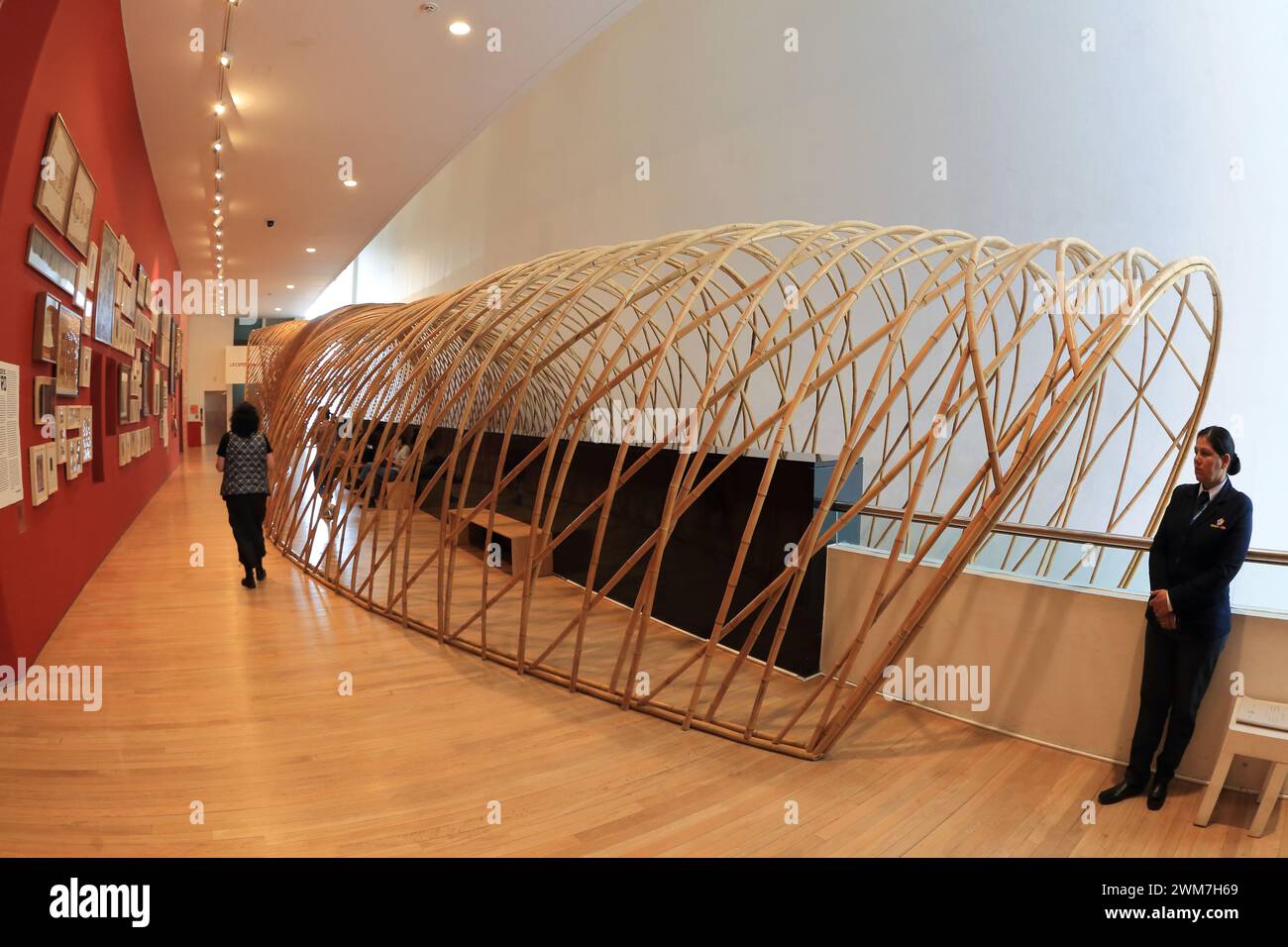 Bogota-Colombia- 10-01-2024 An exhibition at the Miguel Urrutia art