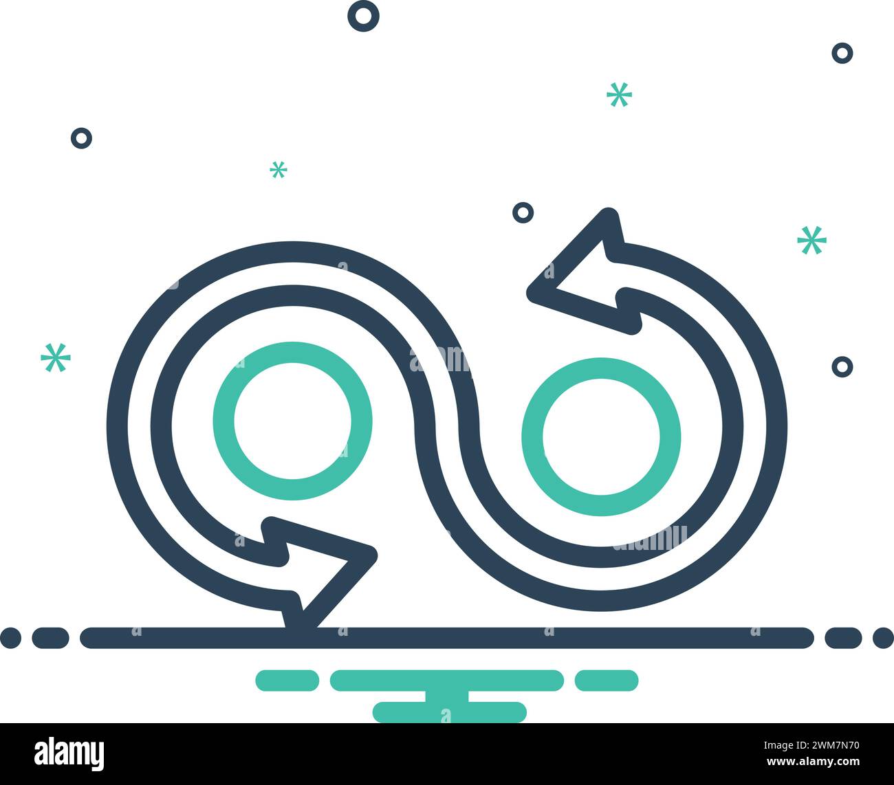 Icon for loops eternal stock vector image art alamy