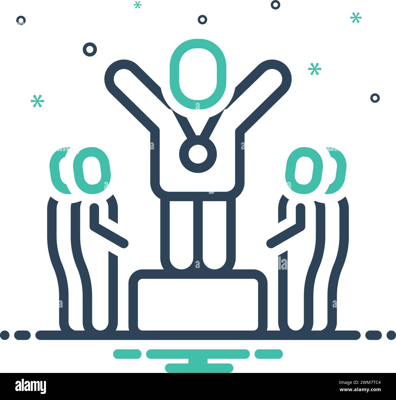 Victory achieved Stock Vector Images - Alamy
