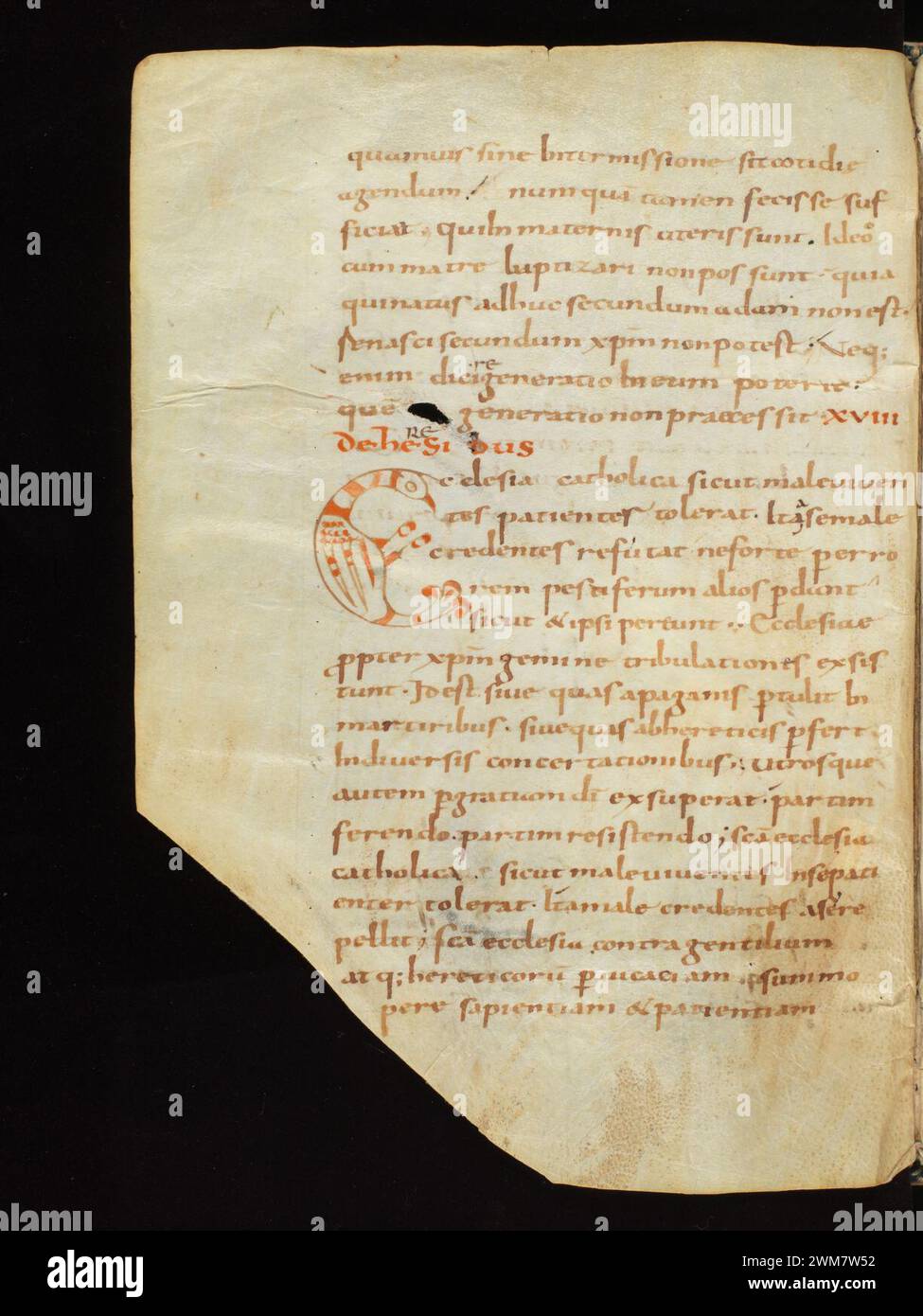 Cod. 312, f. 45v – Isidor von Sevilla Sententiae, lat. Stock Photo