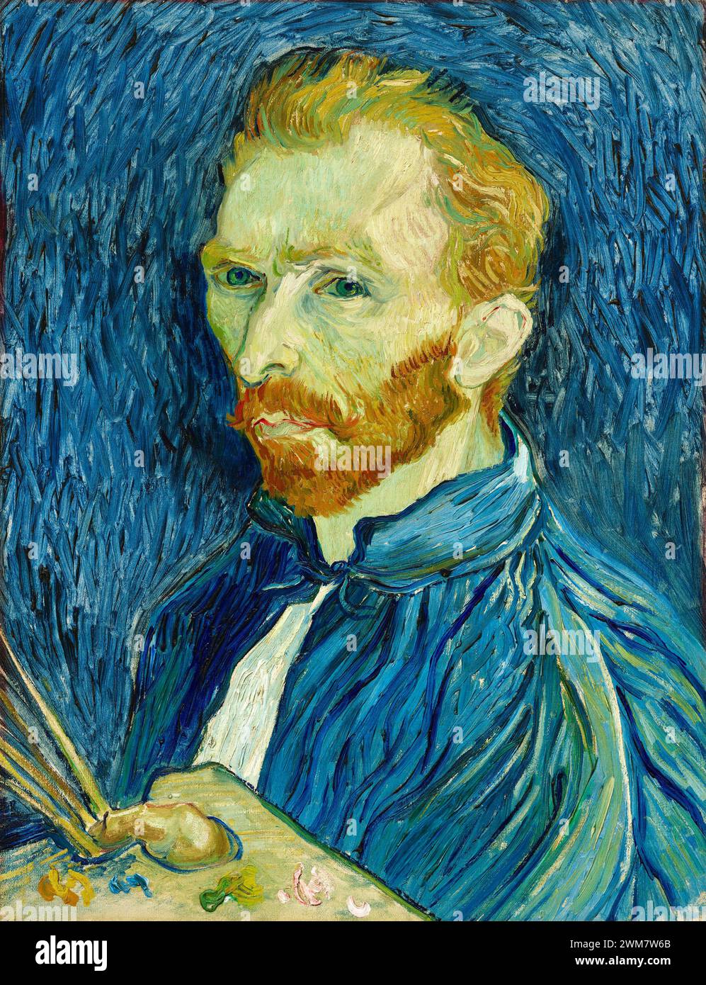 Self-Portrait. Vincent van Gogh. 1889. Stock Photo