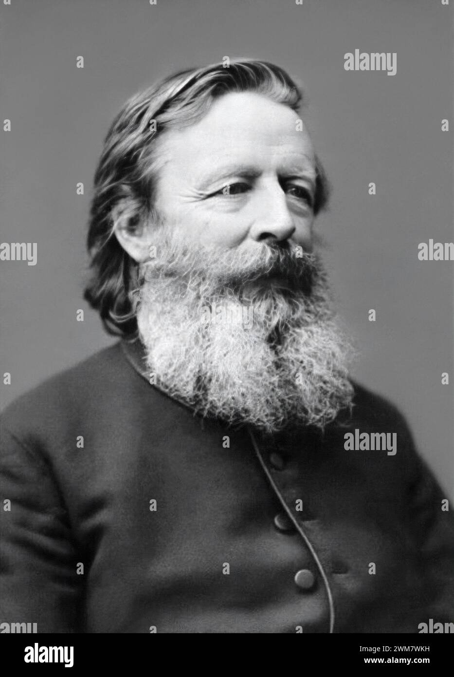 Thomas K. Beecher (1824-1900), liberal pastor of Park Church in Elmira, NY, was the son of Lyman Beecher and the brother of Henry Ward Beecher and Harriet Beecher Stowe. (USA) Stock Photo