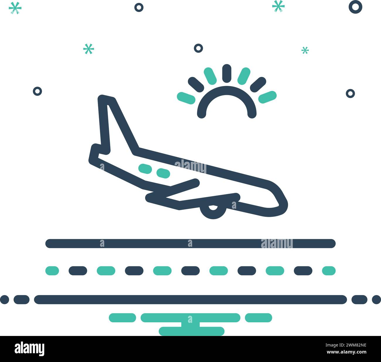 Icon for arrivals ,coming Stock Vector