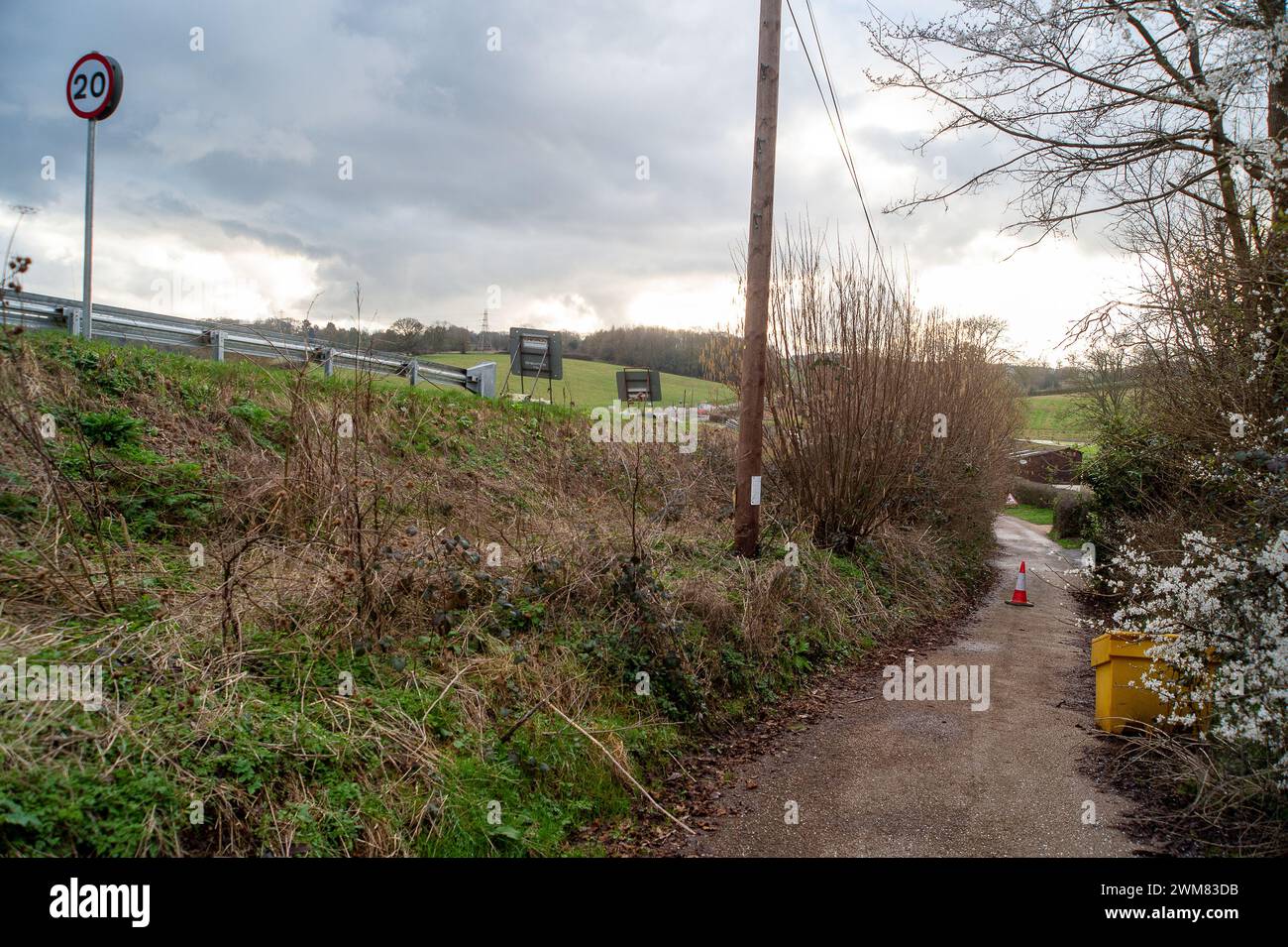 Chalfont St Giles, UK. 24th February, 2024. Locals continue to be