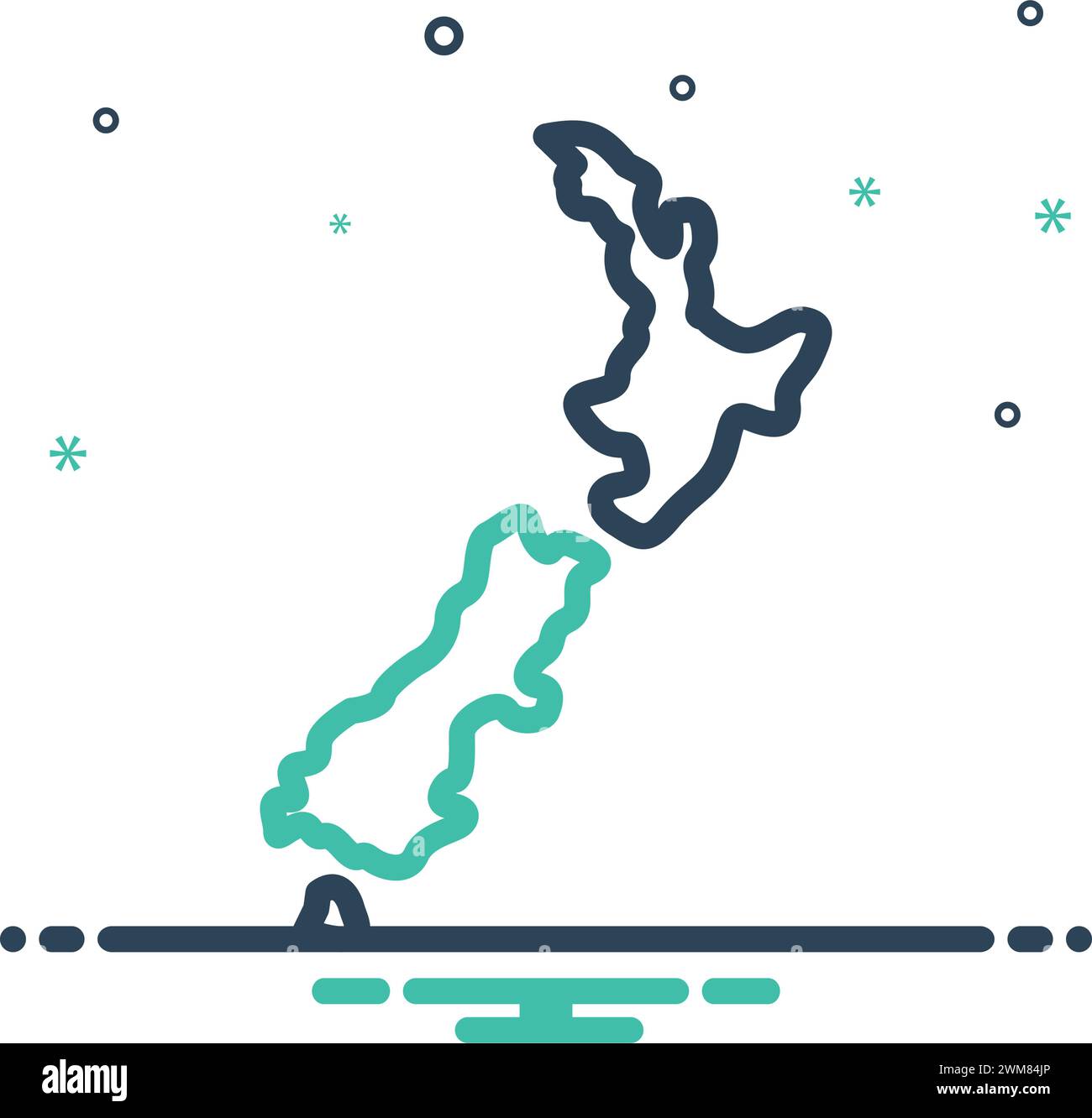 Icon For New Zealand map Stock Vector Image Art Alamy Icon For New Zealand map Stock Vector Image Art Alamy