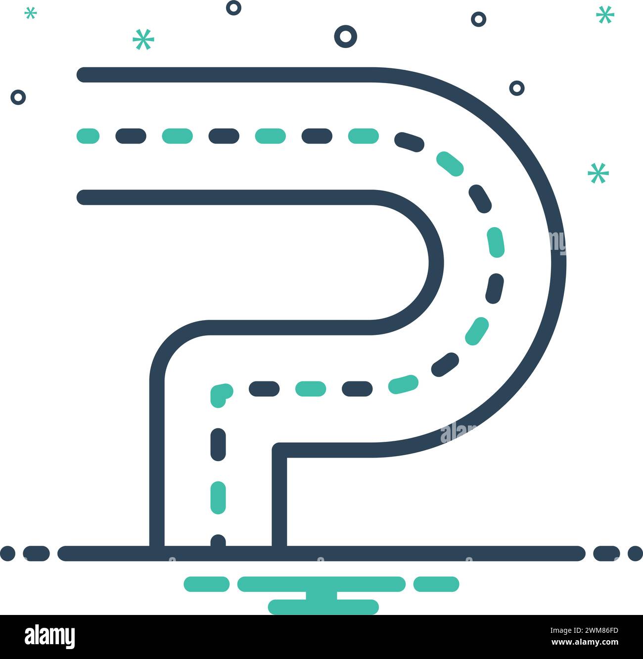 Direction of the inflexion Stock Vector Images Alamy