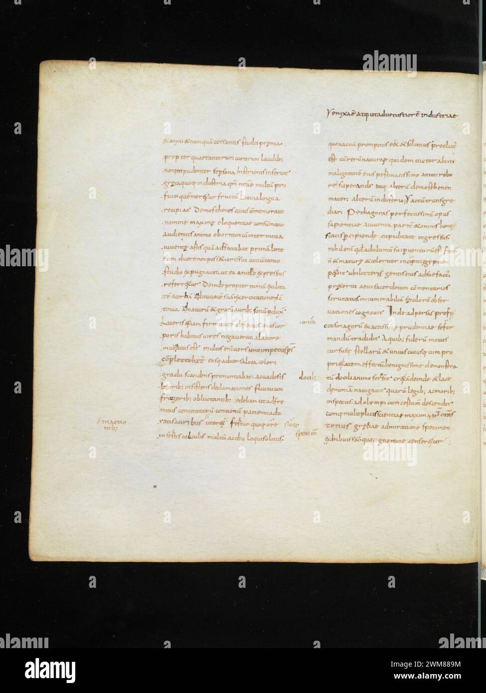 Cod. 366, f. 131v – Valerius Maximus Facta et dicta memorabilia Stock ...