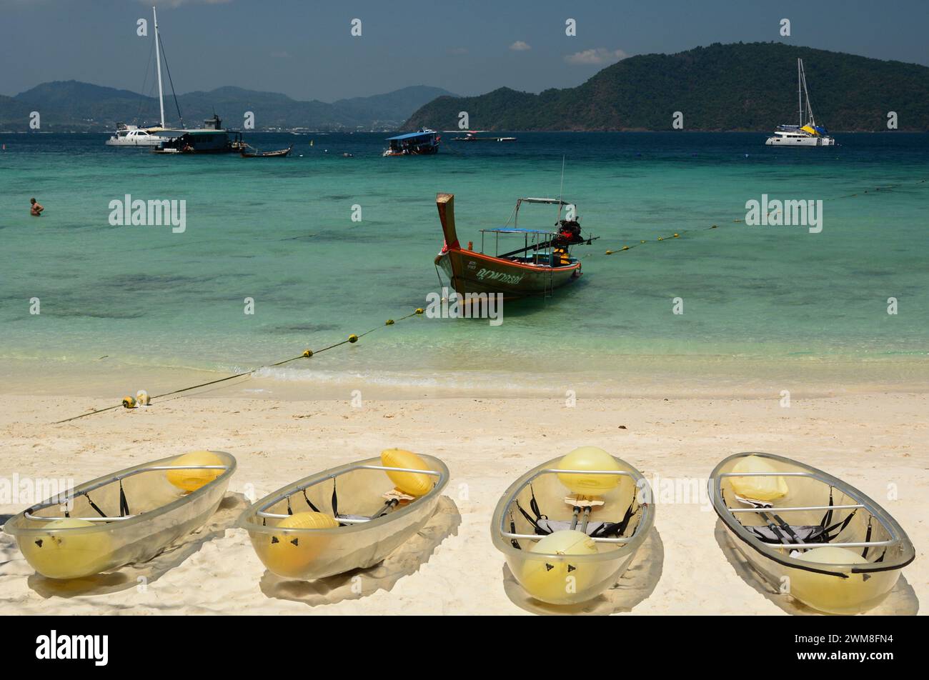 Kahung beach. Coral island, or Ko He. Phuket province. Thailand Stock Photo