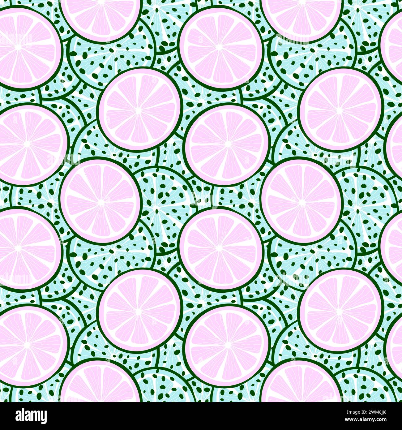 Summer fruit seamless lemon pattern for wrapping paper and fabrics and ...