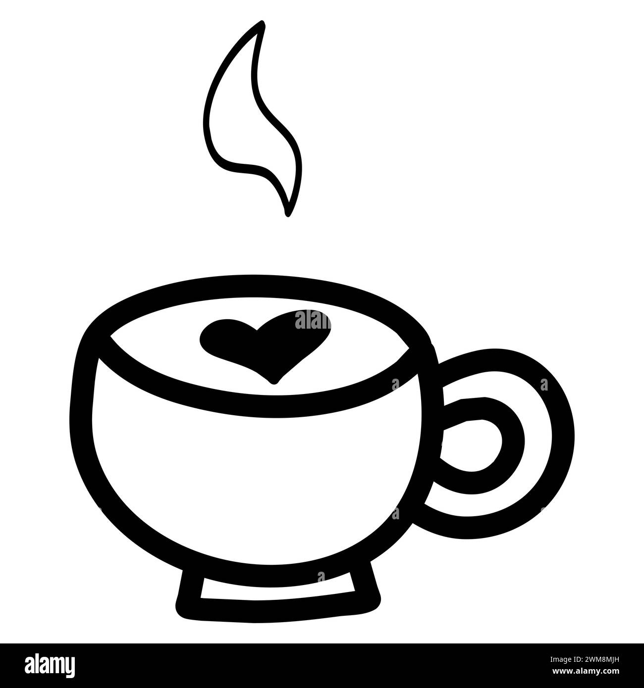 Art illustration symbol flat icon colorful design concept logo of offee