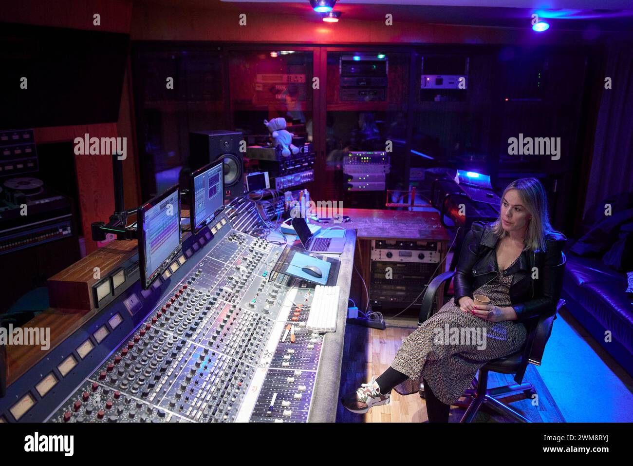 The daughter of guitarist Paco de Lucia, Lucia Sanchez, during an