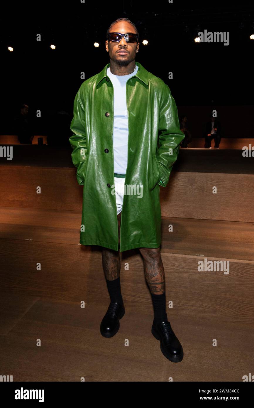 Milan, Italien. 24th Feb, 2024. Stefon Diggs attends FERRAGAMO Fall