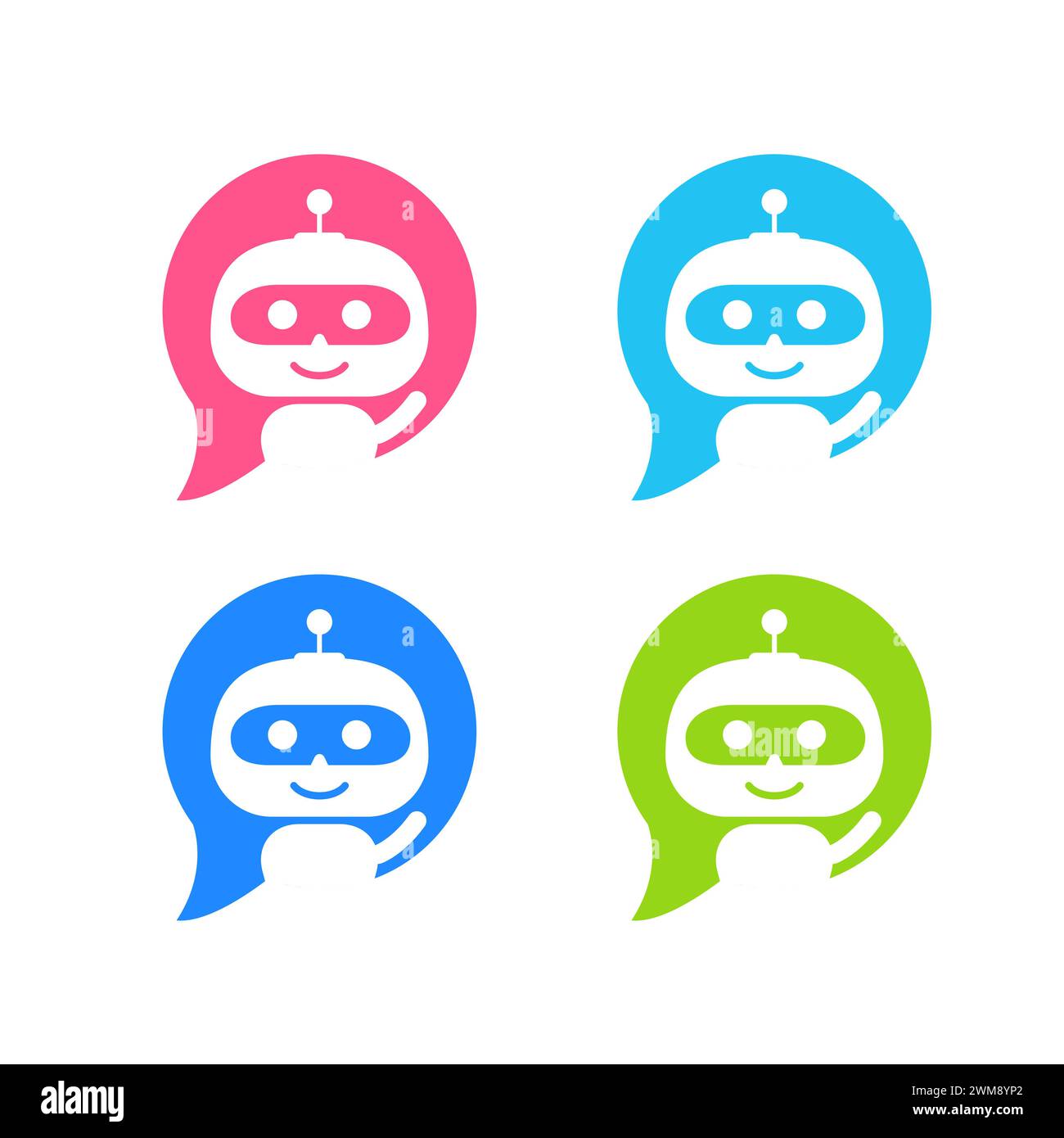 Chatbot sign Stock Vector Images - Alamy