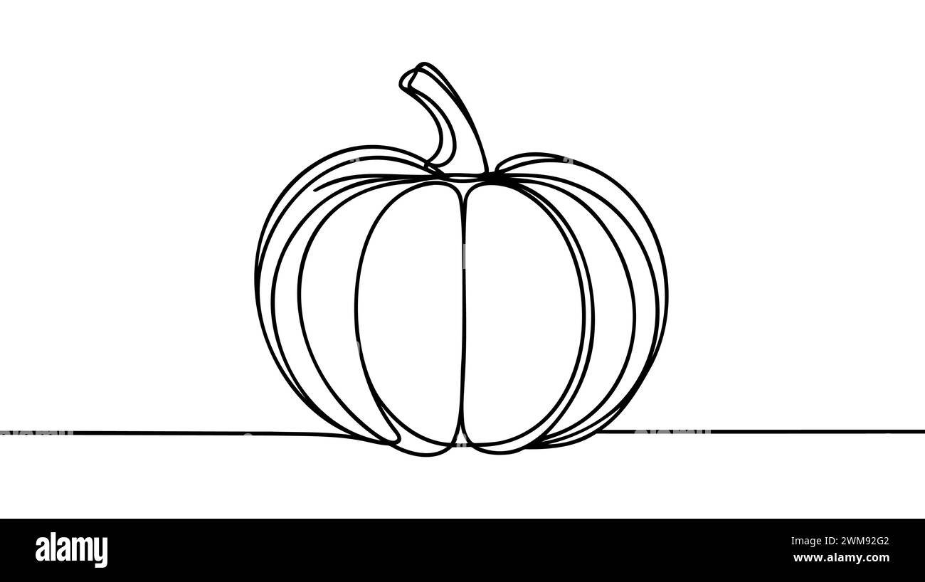 Fruit vegetable continuous line drawing hi-res stock photography and ...