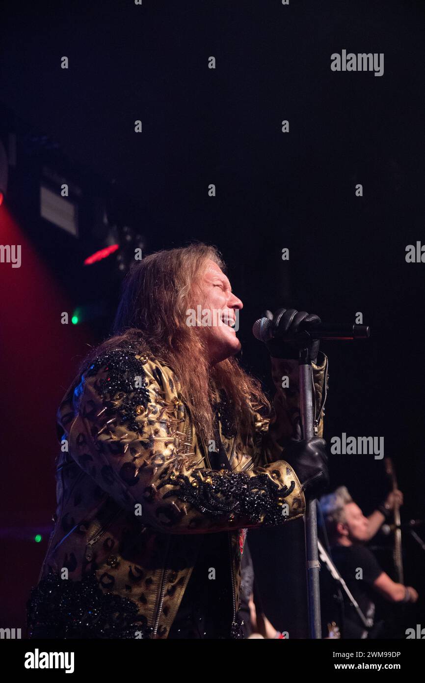 Nottingham, UK, 25/02/2024, Chris Jericho of rock band Fozzy perform at