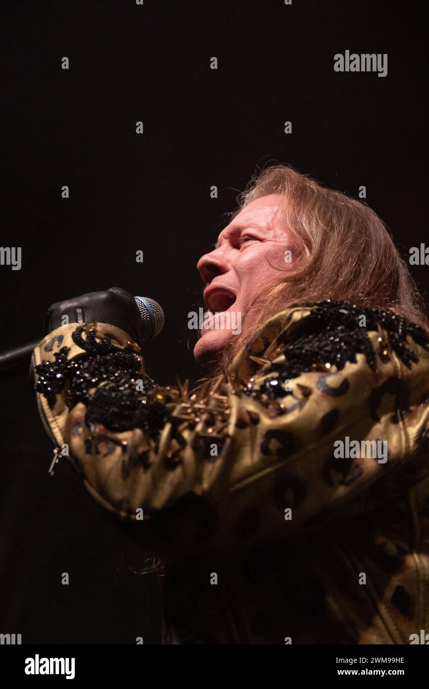 Nottingham, UK, 25/02/2024, Chris Jericho of rock band Fozzy perform at