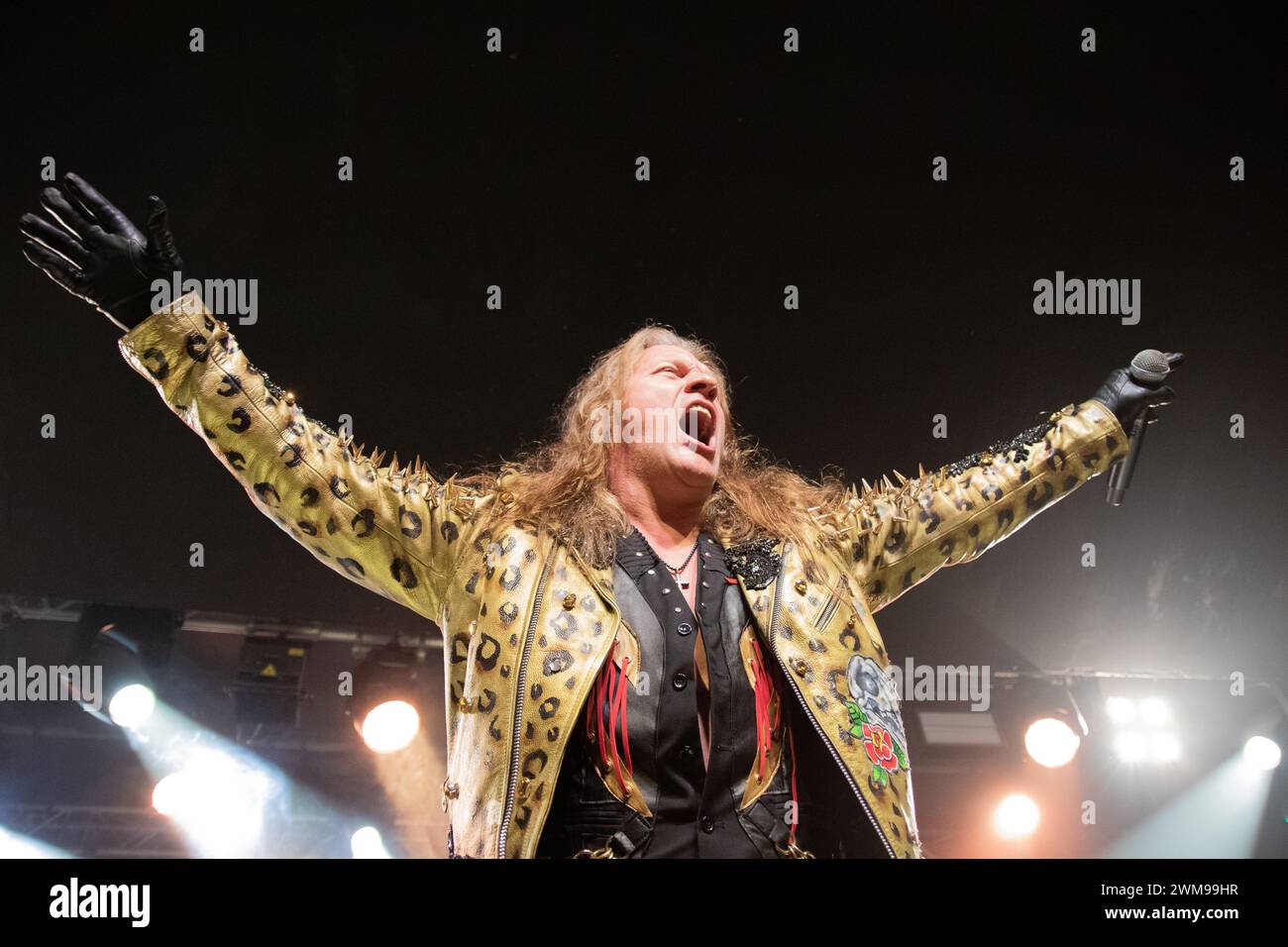 Nottingham, UK, 25/02/2024, Chris Jericho of rock band Fozzy perform at