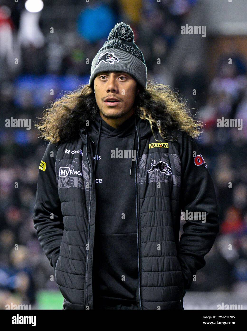 Jarome Luai pitch side ahead of the match, during the 2024 World Club