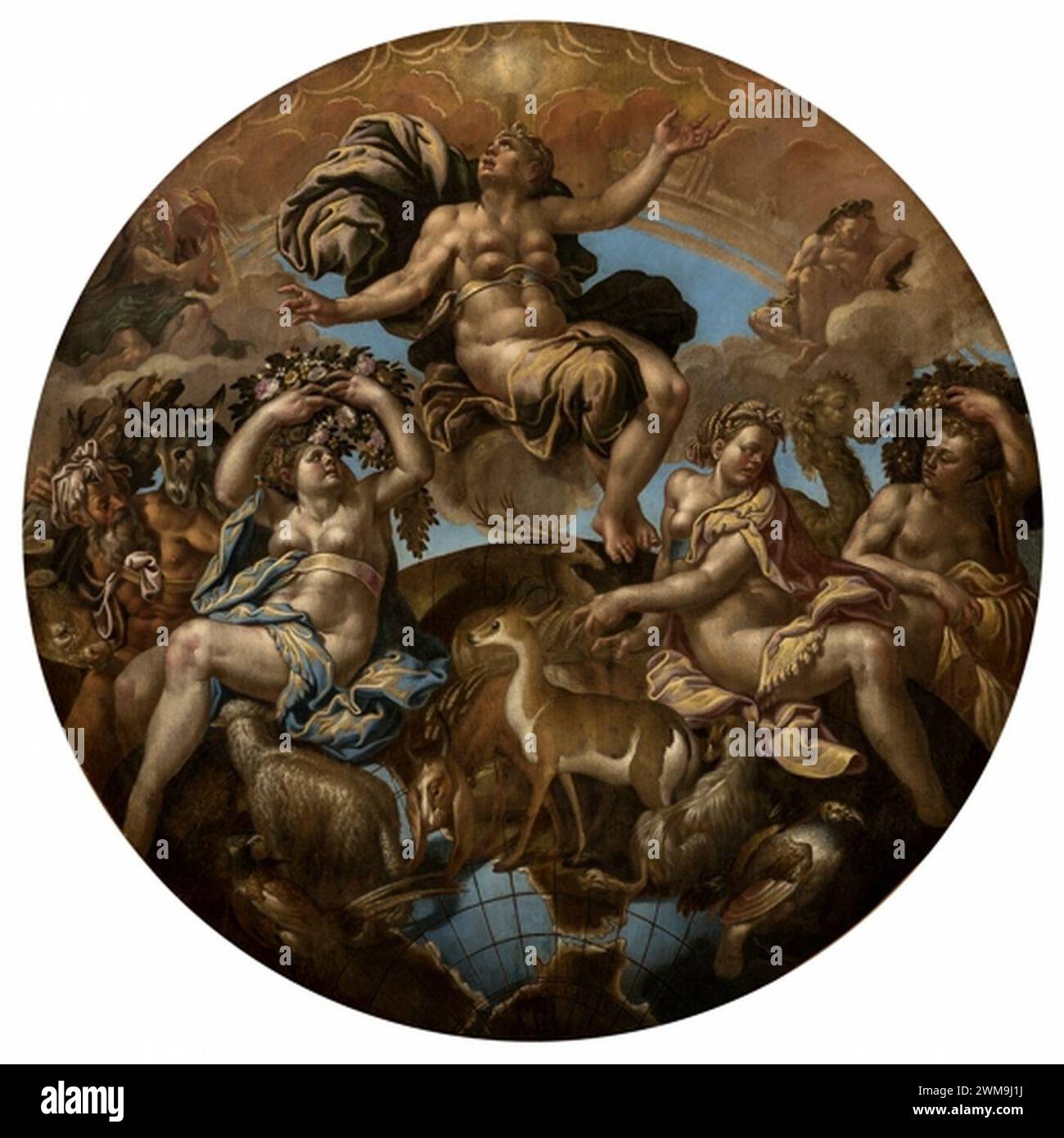 Biblioteca Marciana-Sala sansoviniana-3 Stock Photo - Alamy