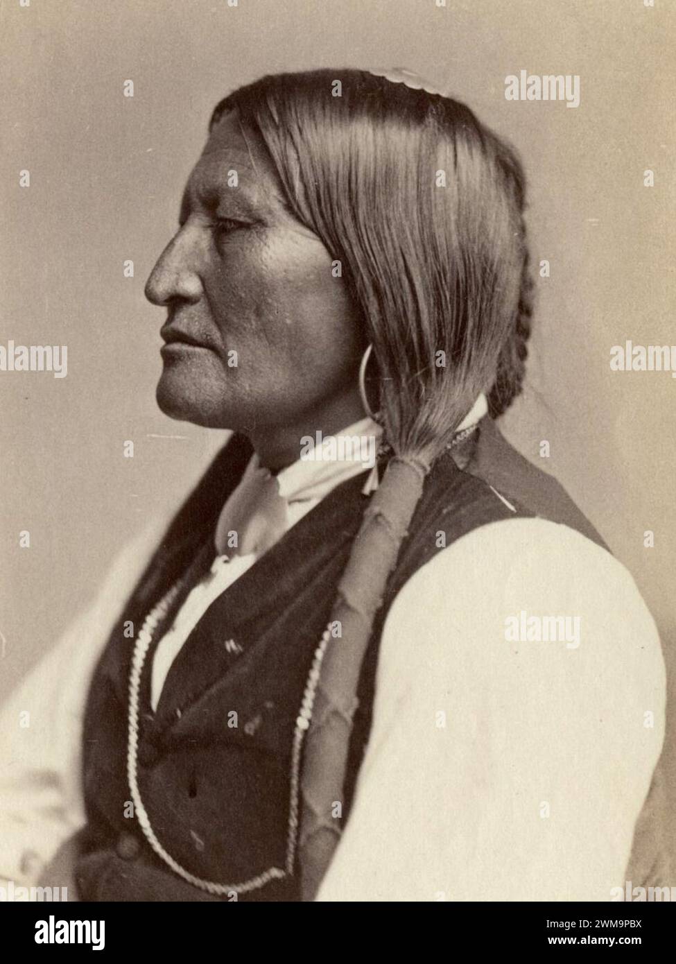 Bird chief, Arapaho (cropped). Stock Photo