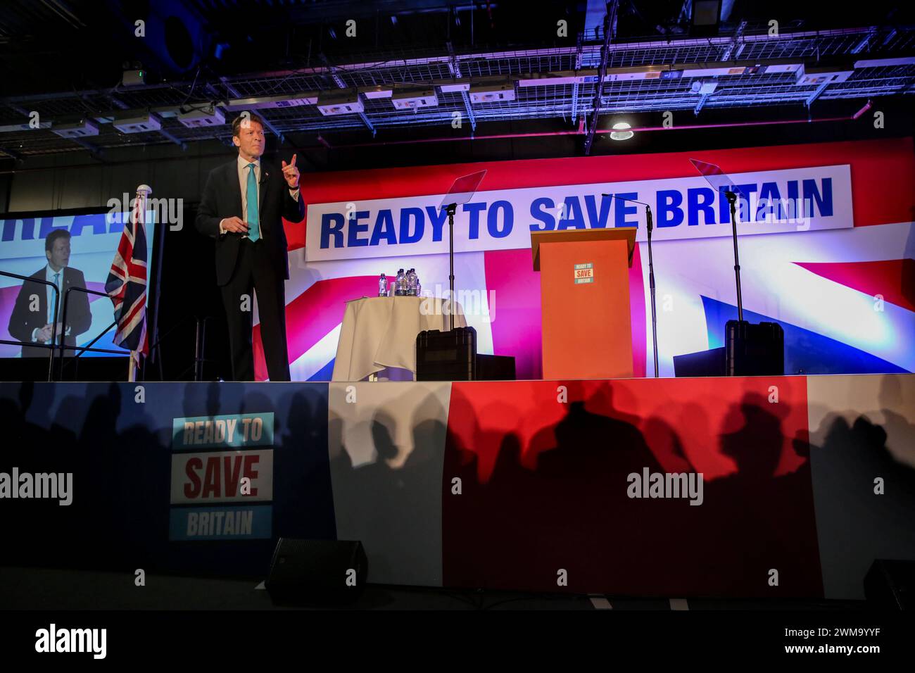 2024 Election Usa Stage Hi Res Stock Photography And Images Alamy   Doncaster Uk 24th Feb 2024 Reform Uk Leader Richard Tice Takes To The Conference Stage Speaking In Front Of A Backdrop Saying Ready To Save Britain Reform Uk Held Its Spring Conference At Doncaster Racecourse Hard On The Heels Of Two Good By Election Results In Wellingborough And Kingswood Where They Polled 13 And 10 Respectively Reform Uk Is Regularly Polling In Double Figures And Plans To Stand Candidates In All 650 Wards In The Next General Election Photo By Martin Popesopa Imagessipa Usa Credit Sipa Usaalamy Live News 2WM9YYF 