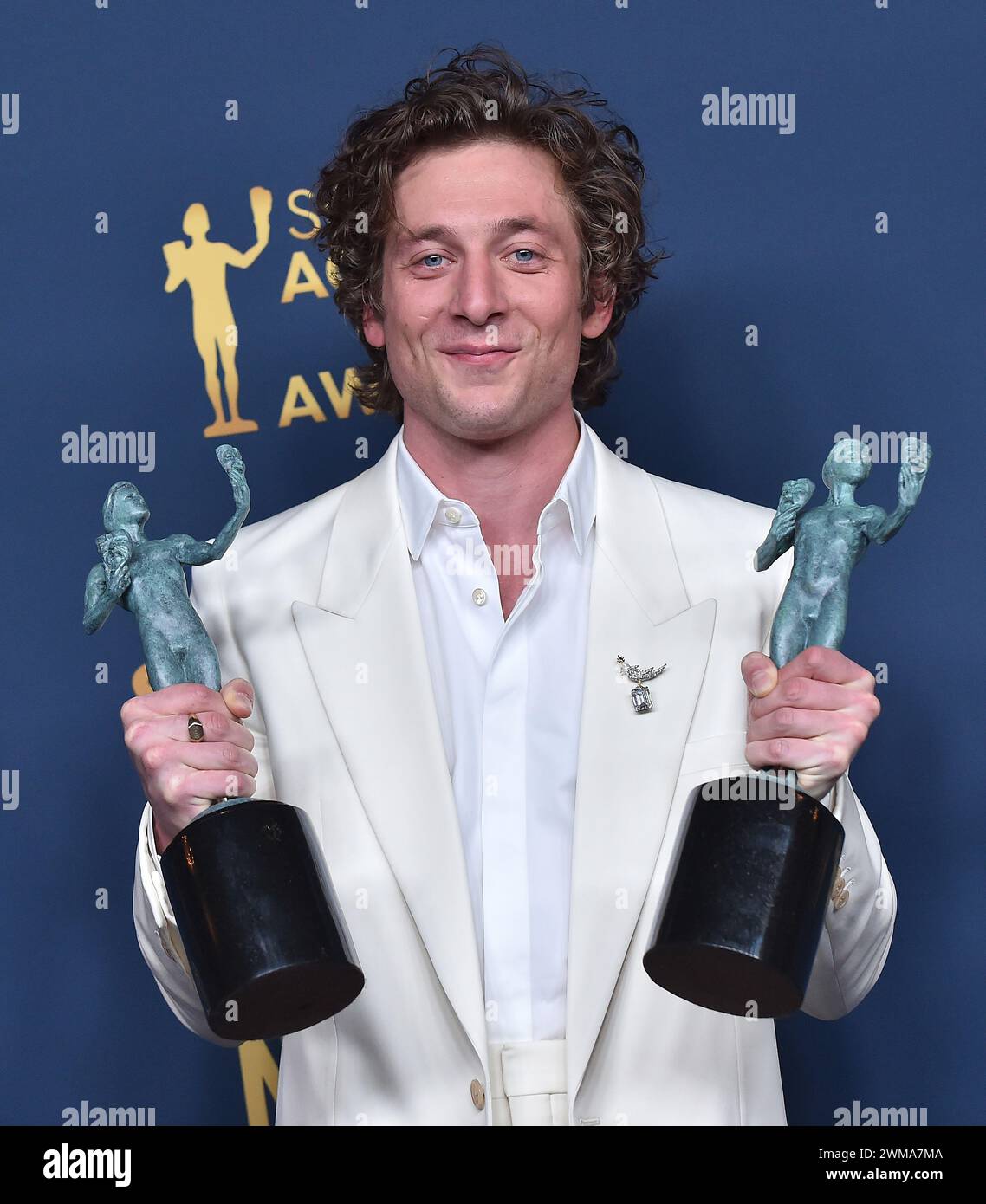 Los Angeles, USA. 24th Feb, 2024. Jeremy Allen White in the press room