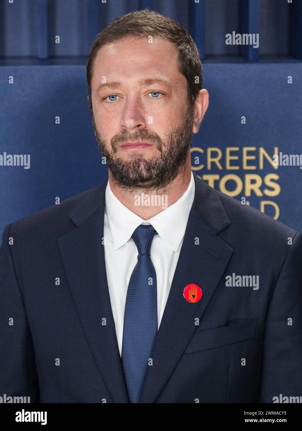 Los Angeles, USA. 24th Feb, 2024. Ebon MossBachrach walking on the red