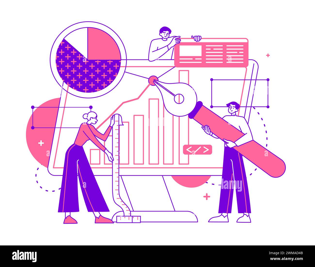 Process data management Stock Vector Images - Alamy