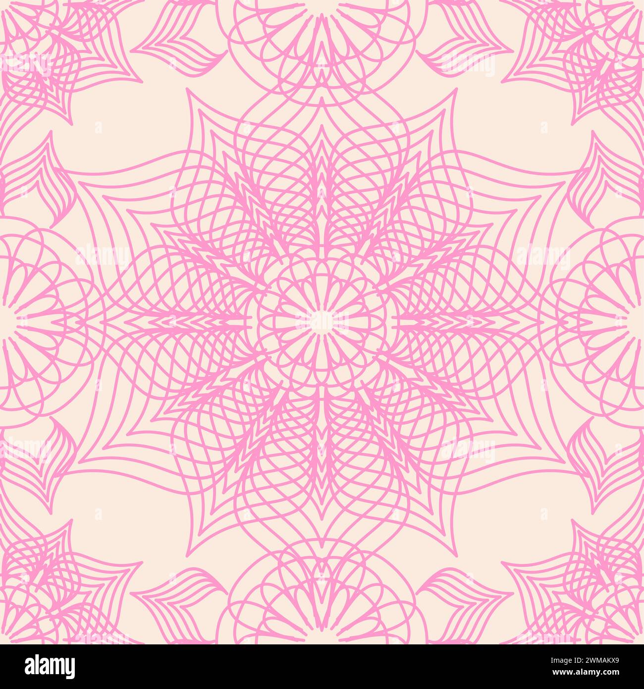Guilloche line Pattern seamless. Backgroundabstract Stock Vector