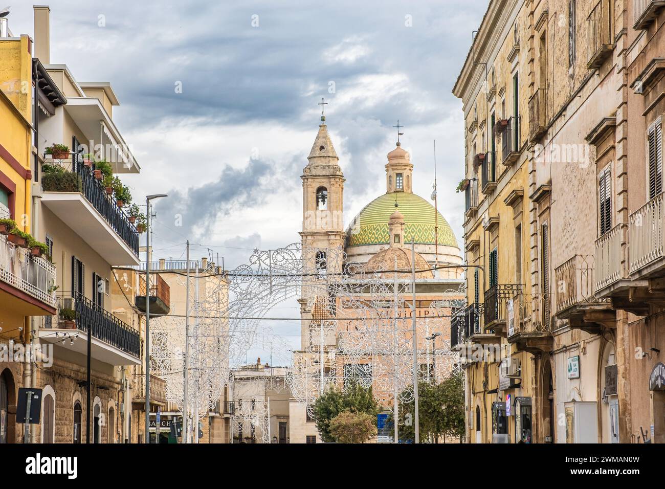 The medieval town of Bitetto with the Cathedral of Saint Michael ...