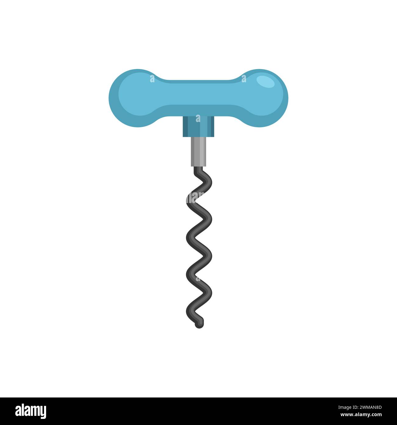 Corkscrew symbol icon. Wine bottle corkscrew Stock Vector