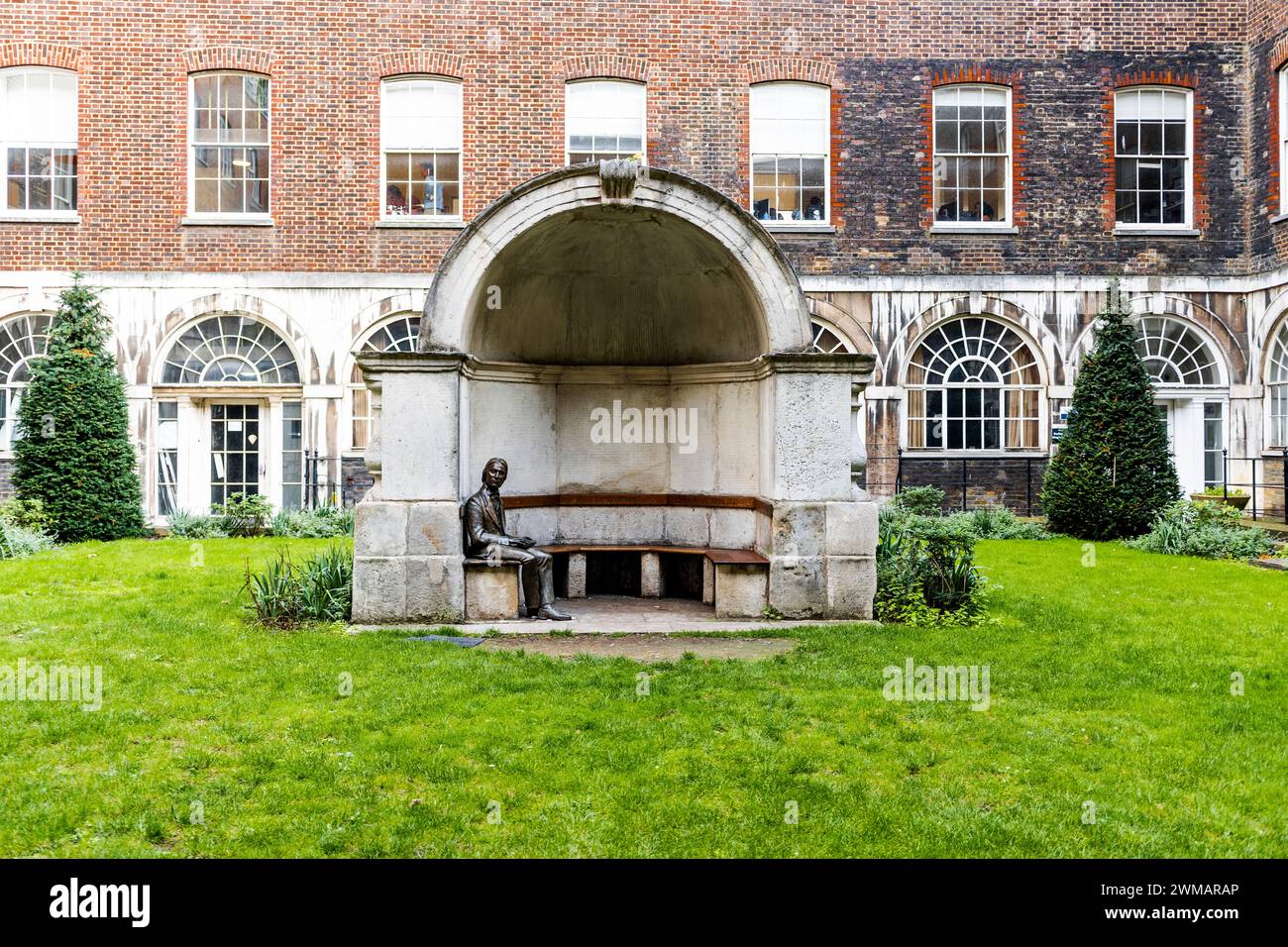 Bronze statue of English poet John Keats by sculptor Stuart Williamson