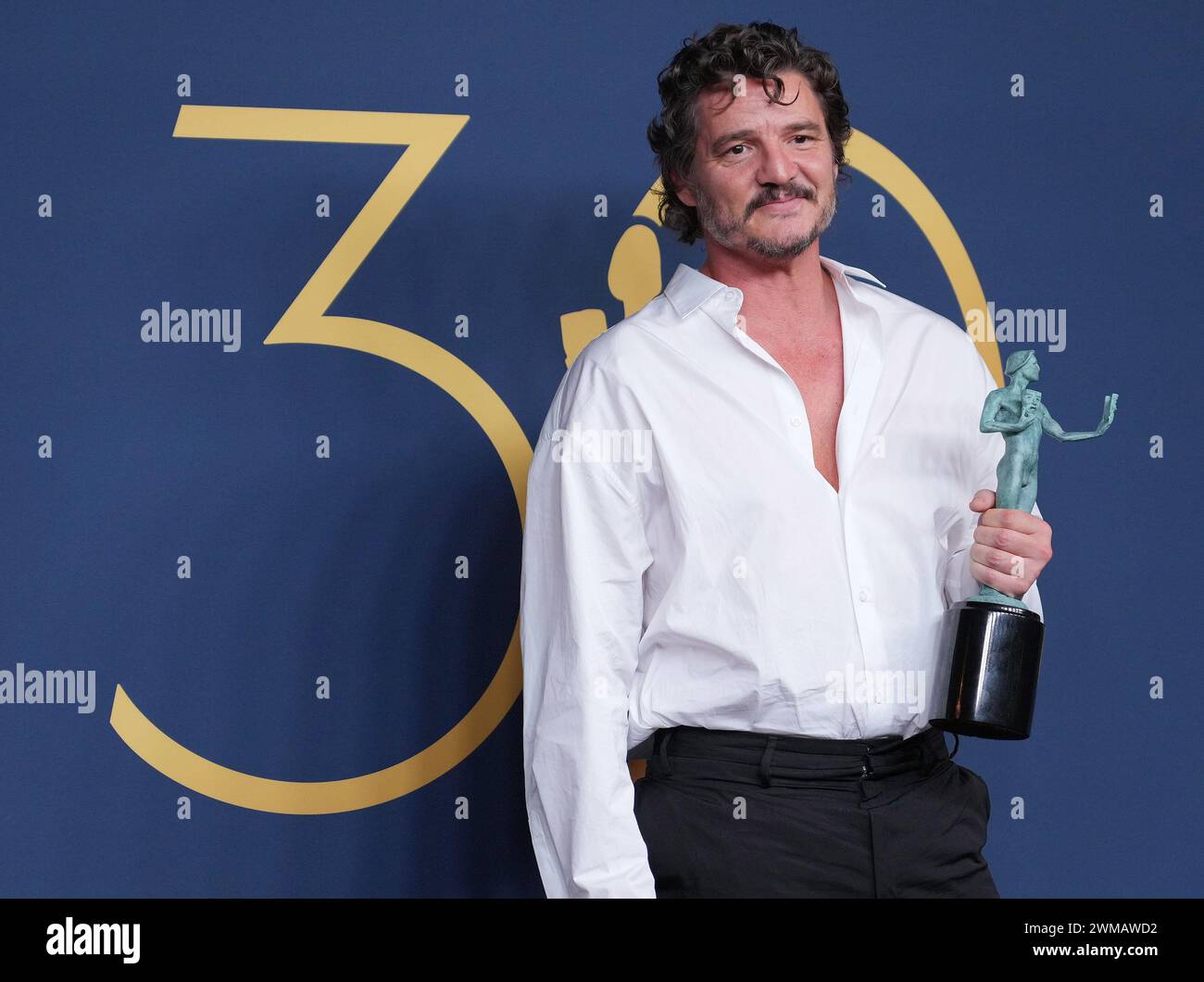 Los Angeles, USA. 24th Feb, 2024. Pedro Pascal, winner of the ...