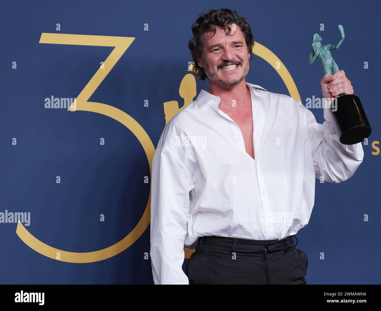 Los Angeles, USA. 24th Feb, 2024. Pedro Pascal, winner of the ...